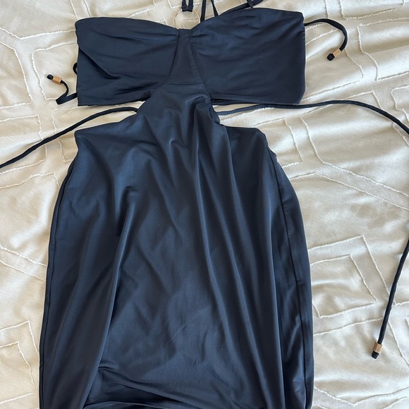 House of Harlow 1960 Mini Black Dress Revolve BRAND NEW - Picture 2 of 2